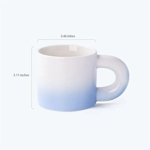 13.5oz Gradient Ceramic Mugs Home Office Coffee Milk Cups