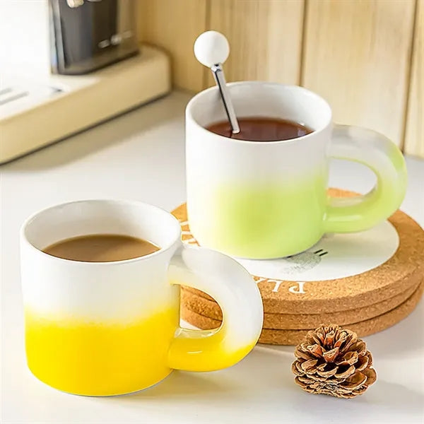13.5oz Gradient Ceramic Mugs Home Office Coffee Milk Cups