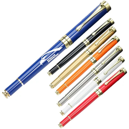 1 PC Metal Ballpoint Pen Gold Clip Roller Office Supplies