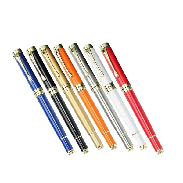 1 PC Metal Ballpoint Pen Gold Clip Roller Office Supplies