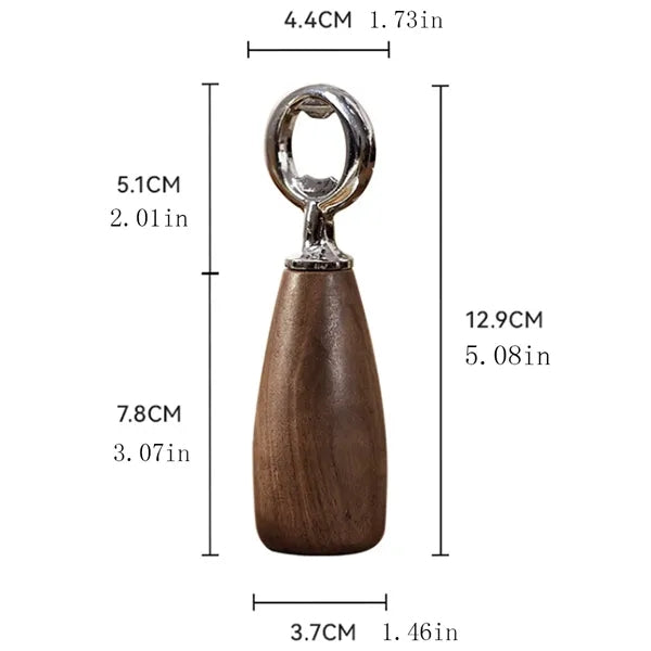 Kitchen Bar Home Restaurant Wood Handle Handheld Beer Opener