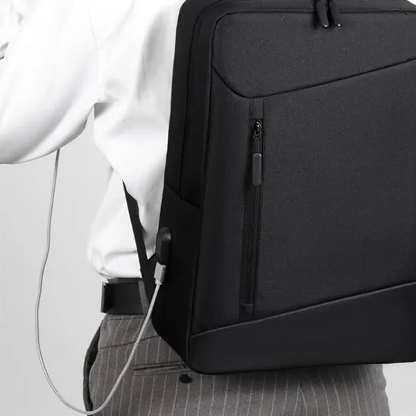 15L Leisure Business USB Charging Port Computer Bag Backpack