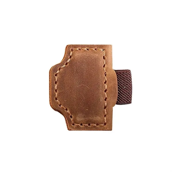 Magnetic Leather Bookmark Pen Holder