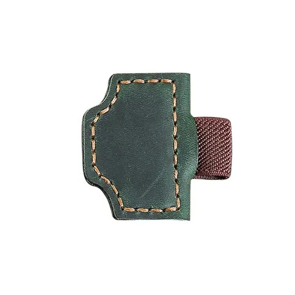 Magnetic Leather Bookmark Pen Holder
