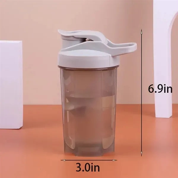 Large Capacity Portable Protein Shaker Bottle with Measureme