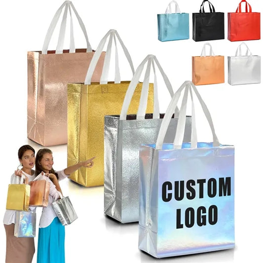 Logo Non-Woven Tote Bag, Printed, Shopping Gift