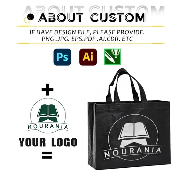 Logo Non-Woven Tote Bag, Printed, Shopping Gift