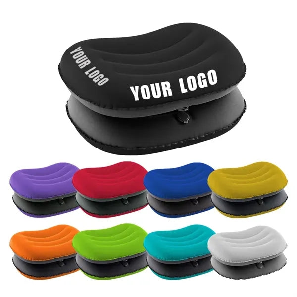 Logo Inflatable Travel Pillow, Camping Gift