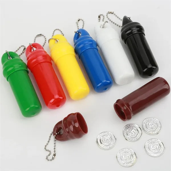 Floating Keytainer With Beaded Ball Chain