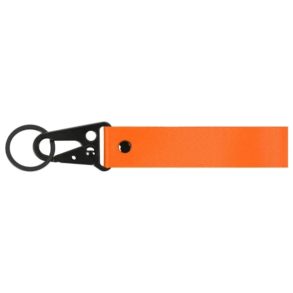 Nylon Wrist Motorcycle Keychain With Black Eagle Mouth Buckl