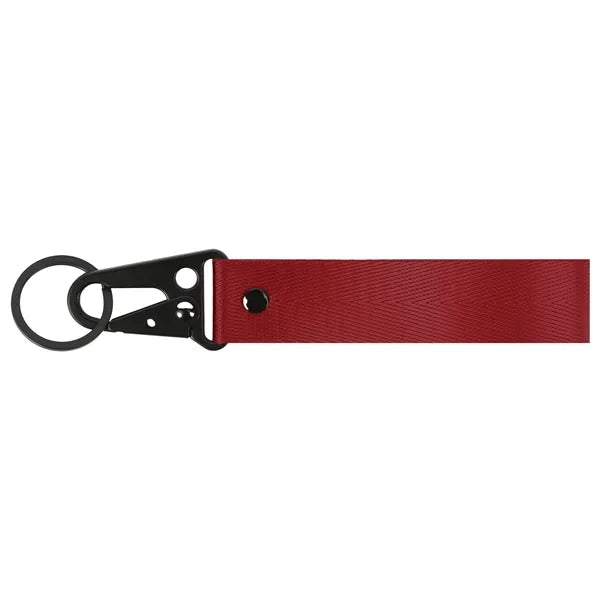Nylon Wrist Motorcycle Keychain With Black Eagle Mouth Buckl