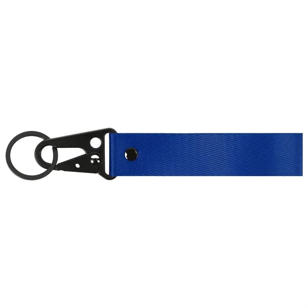 Nylon Wrist Motorcycle Keychain With Black Eagle Mouth Buckl