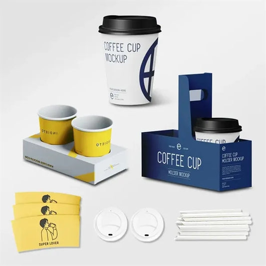 Eco-Friendly Custom Logo Paper Coffee Cups, Disposable Gift