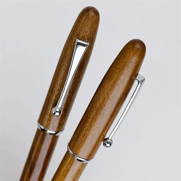 Wooden Fountain Pen Metal Clip Writing Gift Item