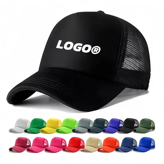 Mesh Trucker Hat Front Panel Adjustable Snapback Cap