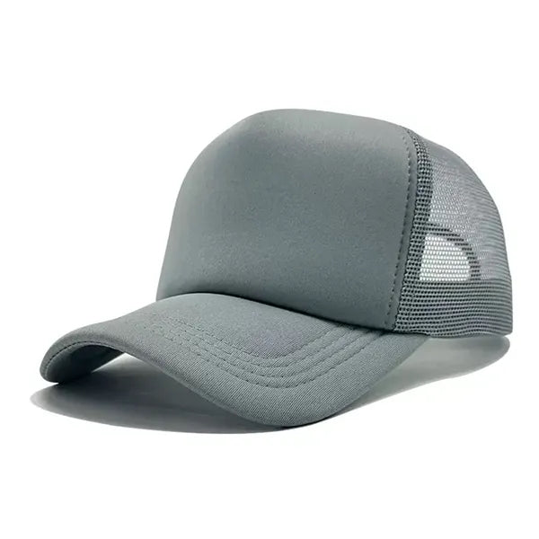Mesh Trucker Hat Front Panel Adjustable Snapback Cap