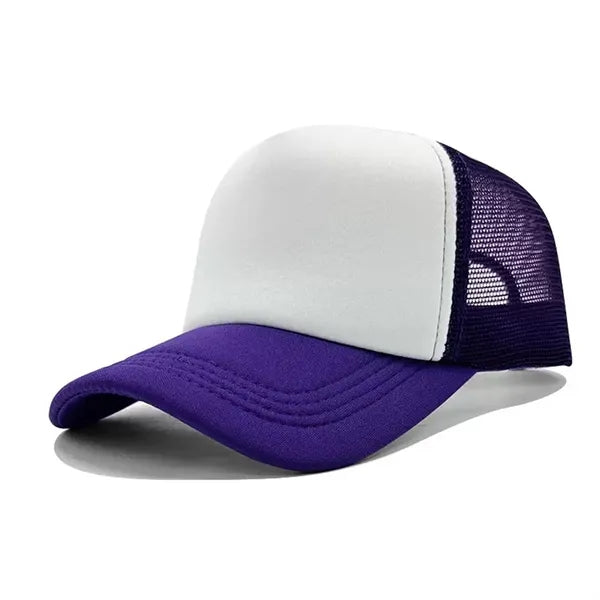 Mesh Trucker Hat Front Panel Adjustable Snapback Cap