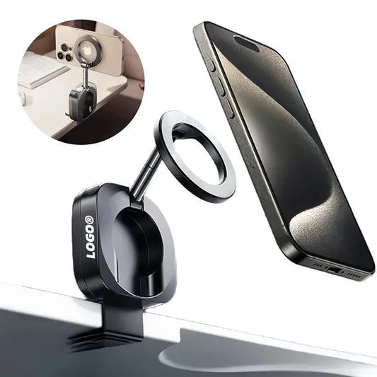 Magnetic Travel Phone Mount Holder Adjustable Clamp Stand
