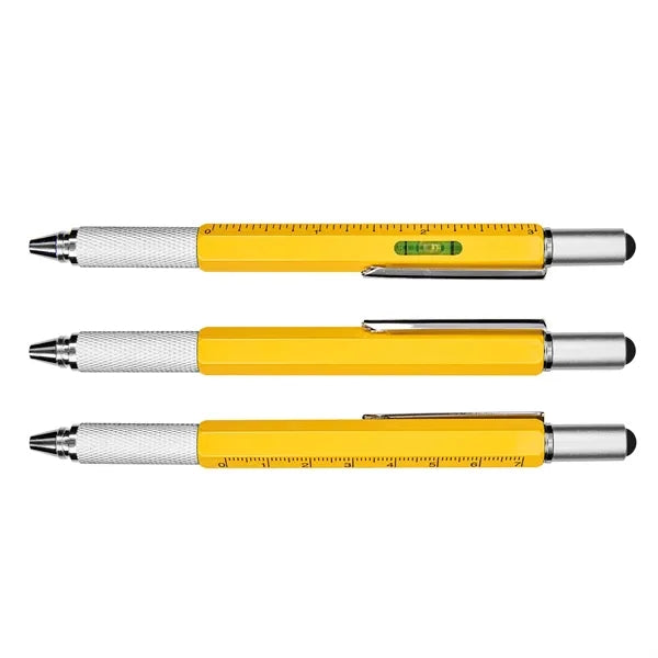6 In 1 Metal Multi Functional Engineer Tool Pen
