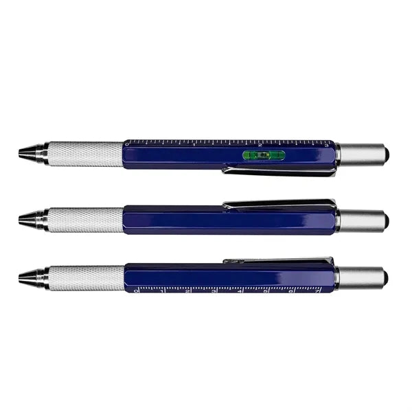 6 In 1 Metal Multi Functional Engineer Tool Pen