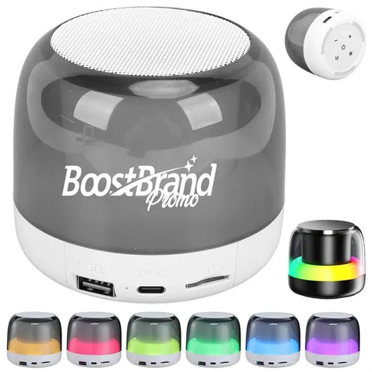 Portable Bluetooth Speaker with Ambient LED Light