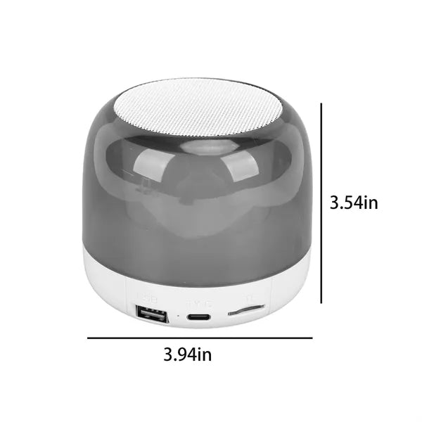 Portable Bluetooth Speaker with Ambient LED Light