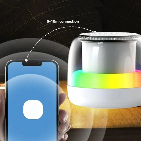 Portable Bluetooth Speaker with Ambient LED Light