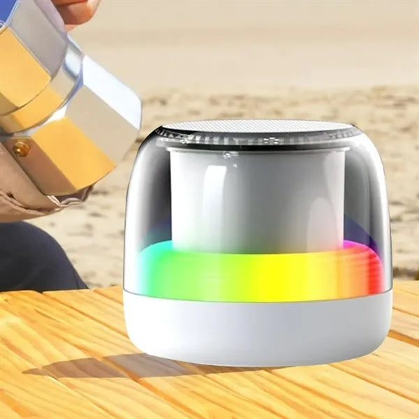 Portable Bluetooth Speaker with Ambient LED Light