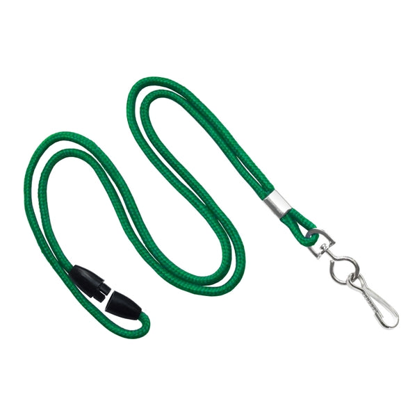 1/8" Round Braid Lanyard with Breakaway (J-Hook)