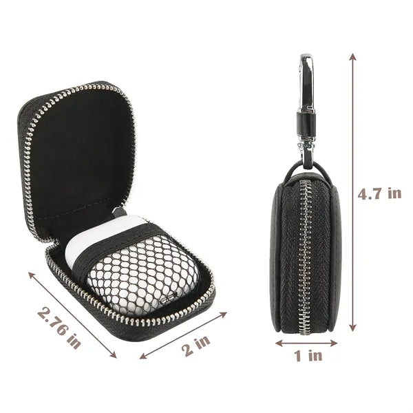 Compact Zippered Key Case with Secure Clip
