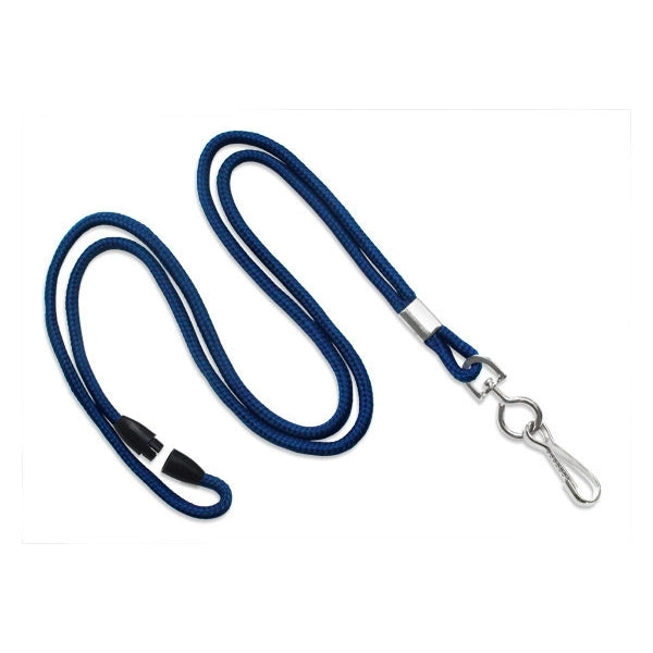 1/8" Round Braid Lanyard with Breakaway (J-Hook)
