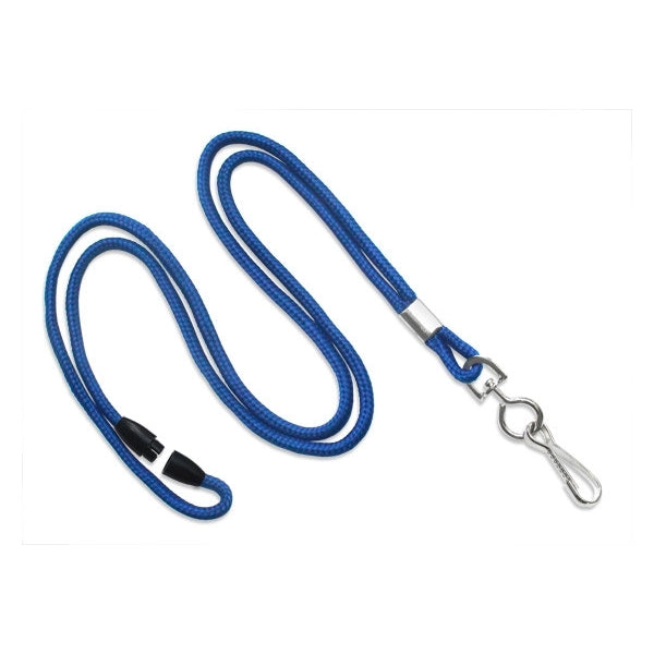 1/8" Round Braid Lanyard with Breakaway (J-Hook)