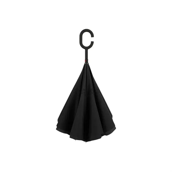 Inverted Umbrella with C-Shaped Handle