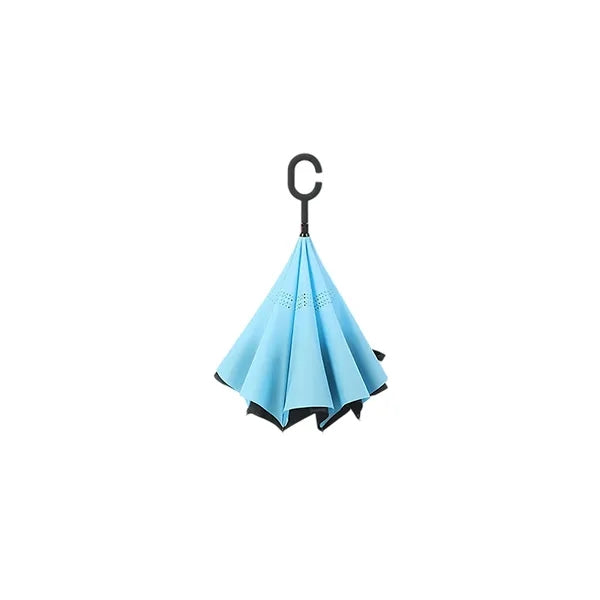 Inverted Umbrella with C-Shaped Handle
