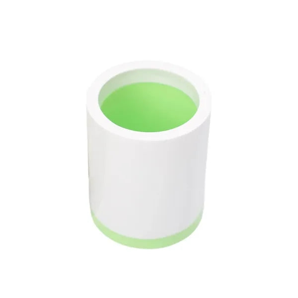 Circular Plastic Pen Holder with Color Accents
