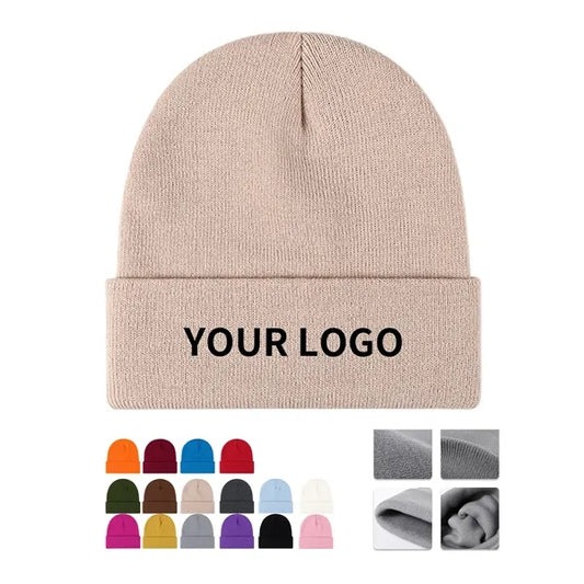 Knit Beanie Hat with Cuff
