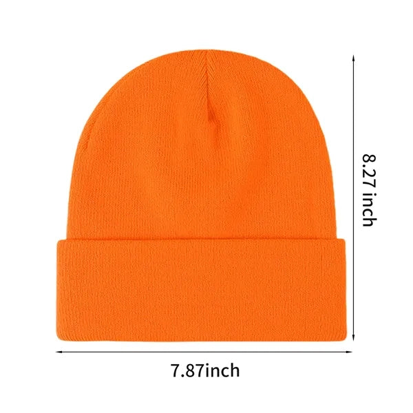 Knit Beanie Hat with Cuff
