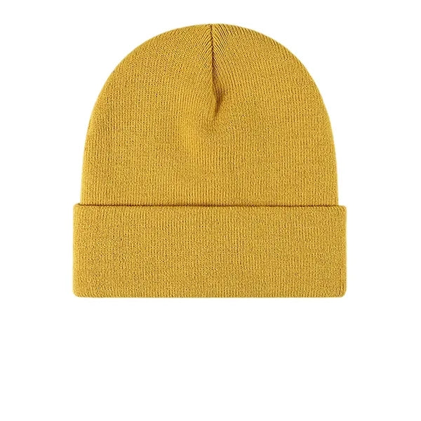 Knit Beanie Hat with Cuff