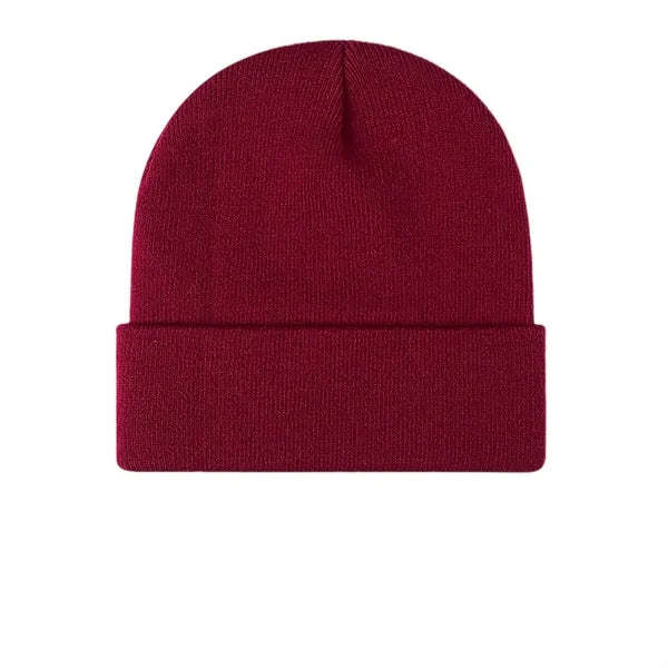 Knit Beanie Hat with Cuff
