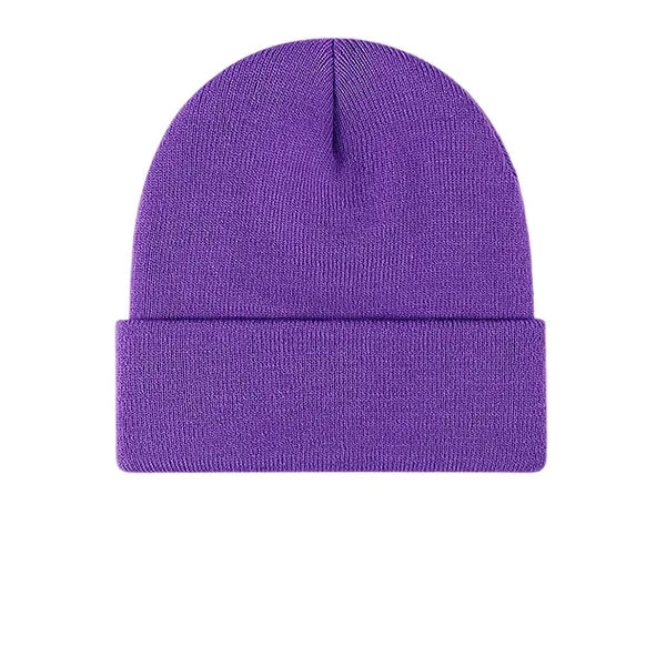 Knit Beanie Hat with Cuff