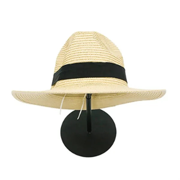 Straw Panama Style Fedora Hat