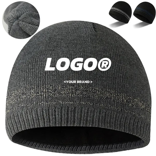 Winter Knit Beanie Hat With Soft Lining For Cold Weather