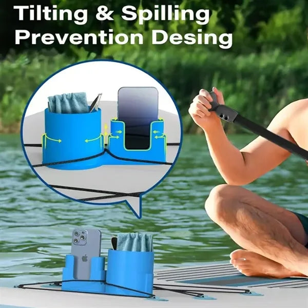 Plastic Paddle Board Cup Holder Phone Stand Mount Organizer