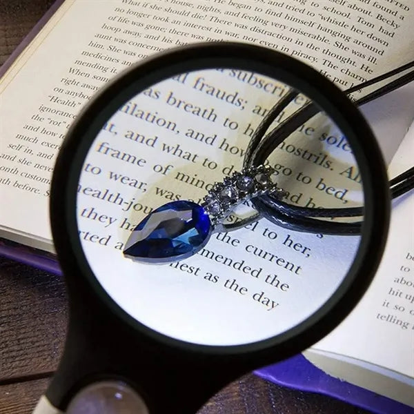 Handheld Magnifying Glass with LED Light Illumination