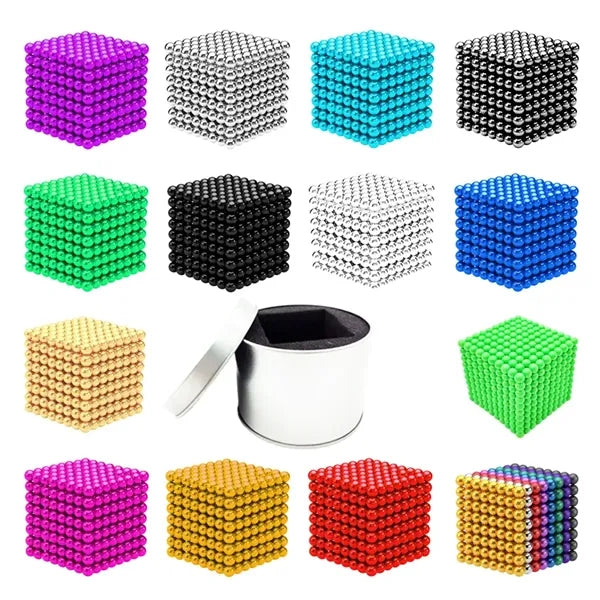 Magnetic Sculpture Balls in Portable Tin Case