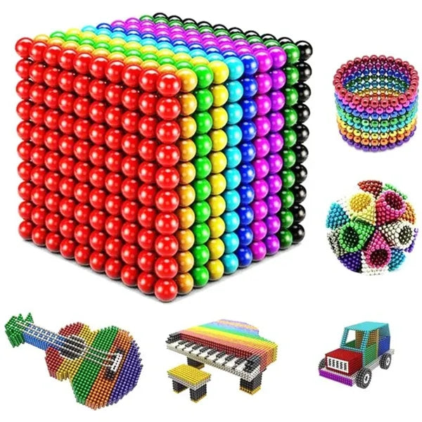 Magnetic Sculpture Balls in Portable Tin Case
