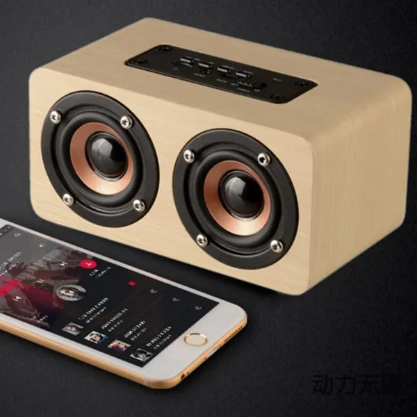 Wooden Bluetooth Speaker With TF Card Slot
