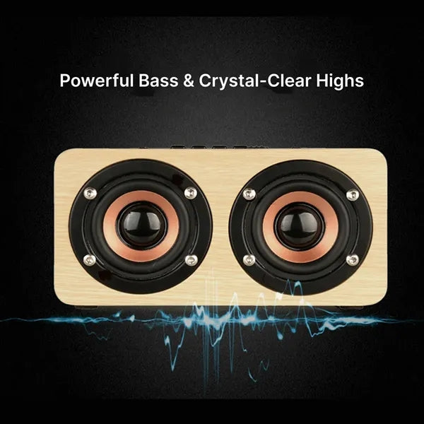 Wooden Bluetooth Speaker With TF Card Slot
