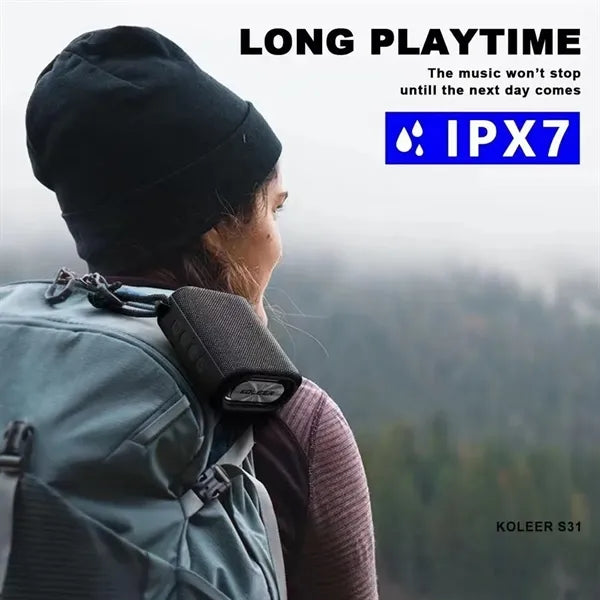 Waterproof Bluetooth Speaker With Deep Bass
