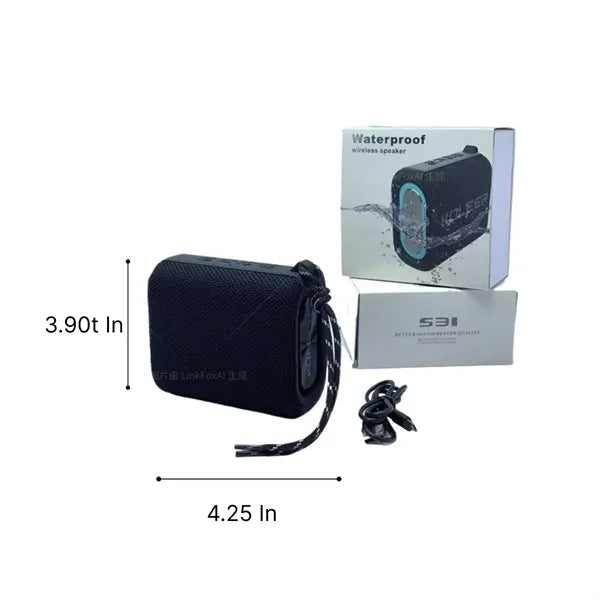 Waterproof Bluetooth Speaker With Deep Bass